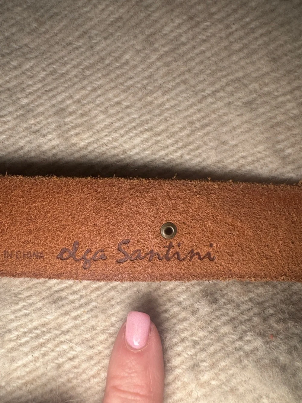 Brown Leather Belt with Turquoise Accent Buckle